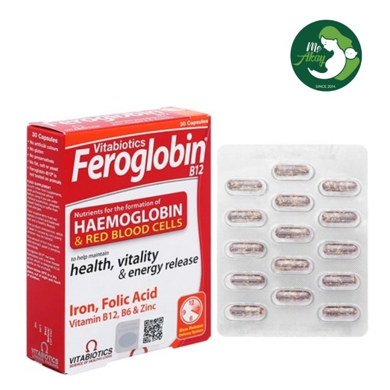 Vitabiotics Feroglobin bổ sung sắt cho phụ nữ mang thai, phụ nữ sau sinh