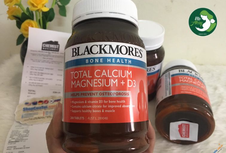 Blackmores Total Calcium Magnesium + D3 bổ sung canxi cho bà bầu