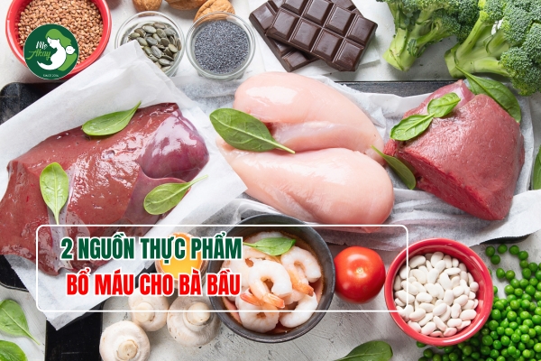 thực phẩm bổ máu cho bà bầu