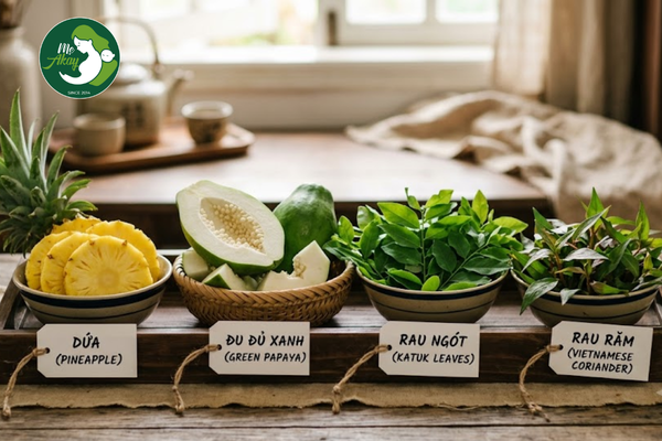 rau và quả mẹ bầu cần tránh