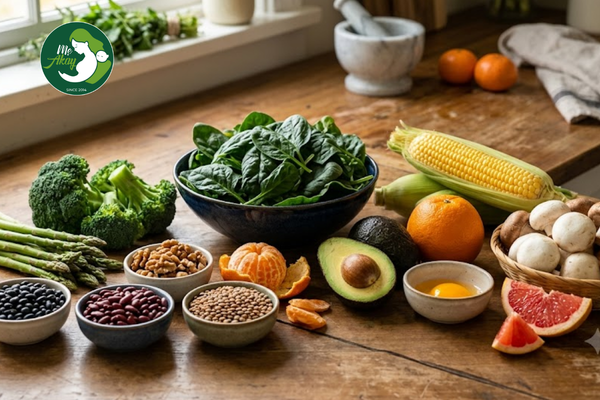 Thực phẩm giàu Acid folic giúp con thông minh
