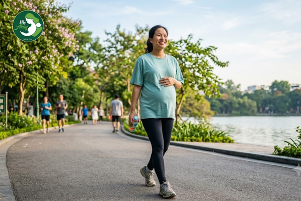 Hướng dẫn mẹ bầu đi bộ đúng cách an toàn trong thai kỳ
